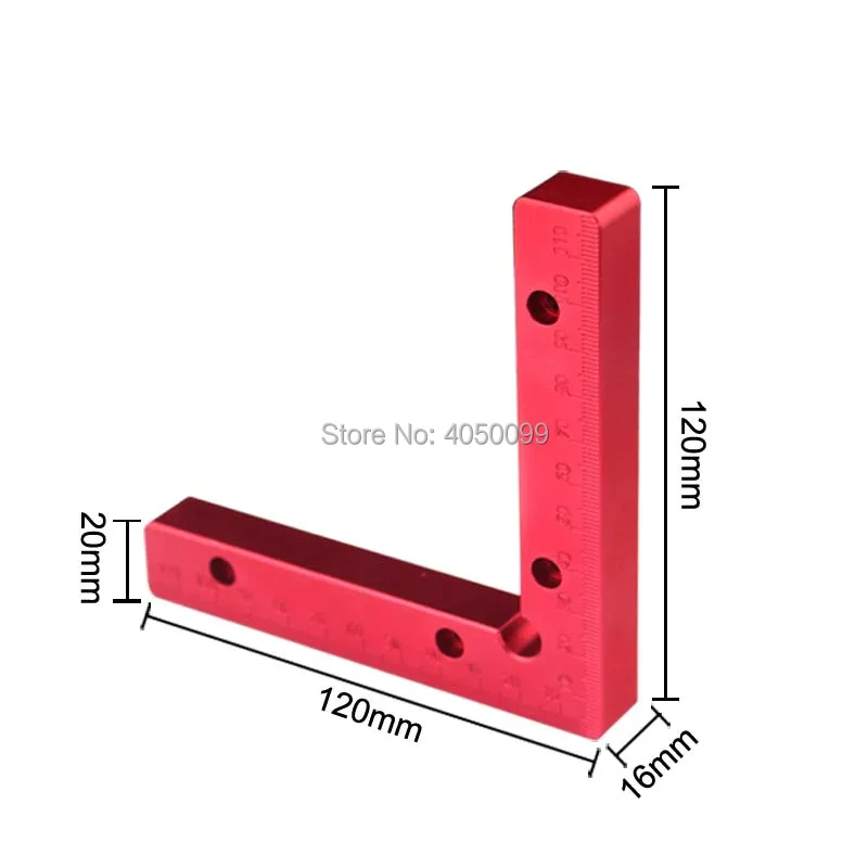 Алюминиевые L-образные модели под прямым углом 90 градусов столярные