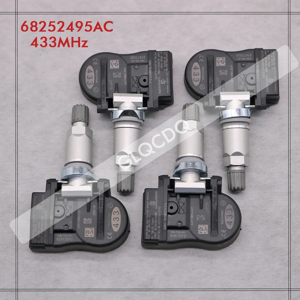 FOR 2016 2017 2018 2019 2020 JEEP GRAND CHEROKEE IV TPMS 433MHz TIRE PRESSURE SENSOR 68252495AC 68252495AA | Автомобили и