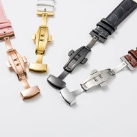 used for iwatch1 5 generation apple watch 38mm 40mm stainless steel butterfly buckle strap wrist strap bracelet leather strap