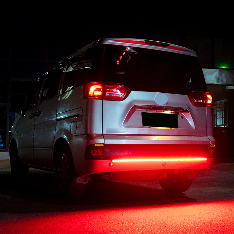 

Niscarda 48 60 Inch Truck Tailgate LED Strip Light Bar Triple Row 4-Function With Brake Turn Signal For Jeep Pickup SUV Dodge