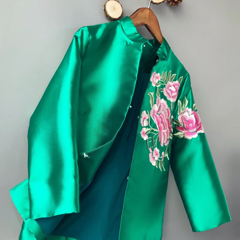 cheongsam топ китайский стиль Одежда традиционная китайская одежда для женщин qipao Топ пятнистая рубашка Женский Топ с вышивкой - Цвет: color2