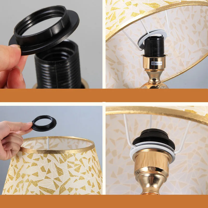 MengDengWei Высокое качество Таблица абажуры ткани Декоративный Напольный Светильник