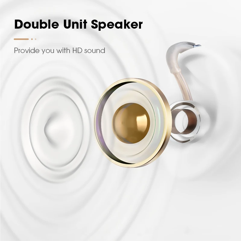 Перезаряжаемый звуковой усилитель беспроводной цифровой мини-слуховой аппарат