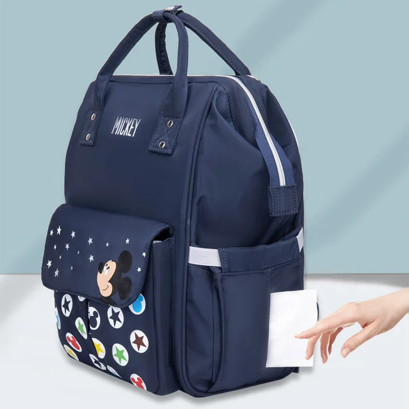 Женская сумка для мамы Disney с Микки Маусом, вместительная сумка для детских подгузников, тоут для прогулочной коляски, дорожный рюкзак для ух... от AliExpress RU&CIS NEW