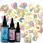 УФ-смола для отверждения ультрафиолета, эпоксидная смола, жесткая кристально чистая, для отверждения солнечного света, активация от солнечного света, для изготовления ювелирных изделий