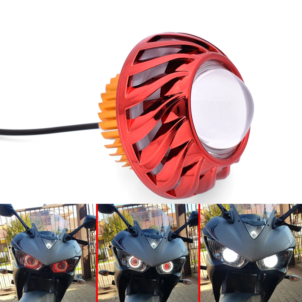Светодиодный фонарь для мотоцикла Angel Eyes 34 Вт 2000LM Hi/Lo/Strobe Beam Lamp DUCATI Monster S2R 800 821 797 695