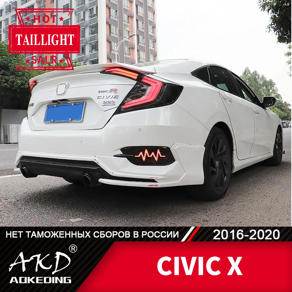 Задняя фара для автомобиля Honda Civic G 10X2017 2020 светодиодные задние фары