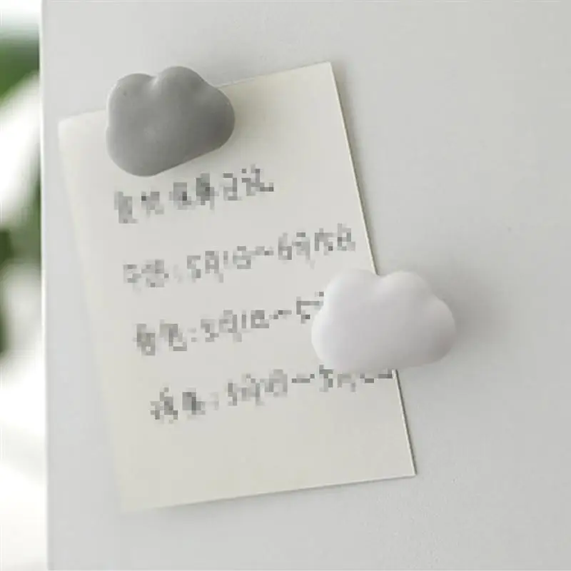 6pcs Cloud Magnet Refrigerator Sticker Creative Magnetic Tape Message Decorative Stickers (Random Color) | Дом и сад
