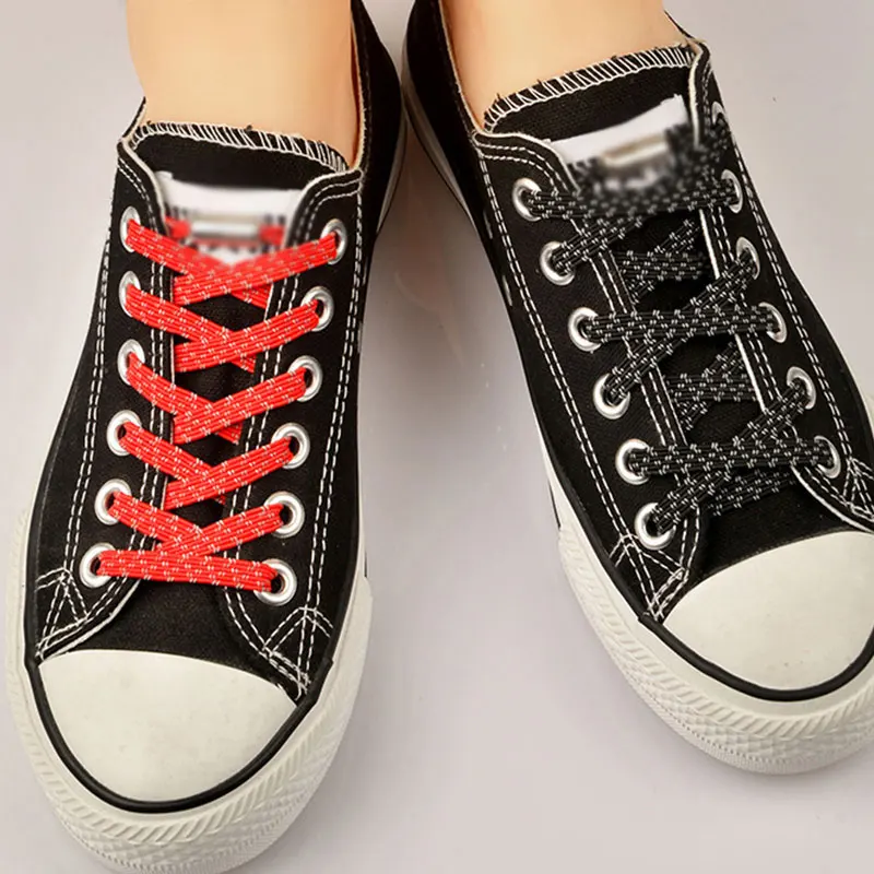 

new Luminous Shoelaces Classic plat Shoes Laces flat Shoe Tie Dark Night Color Shoelaces hot Glow Athletic Shoe Accessories