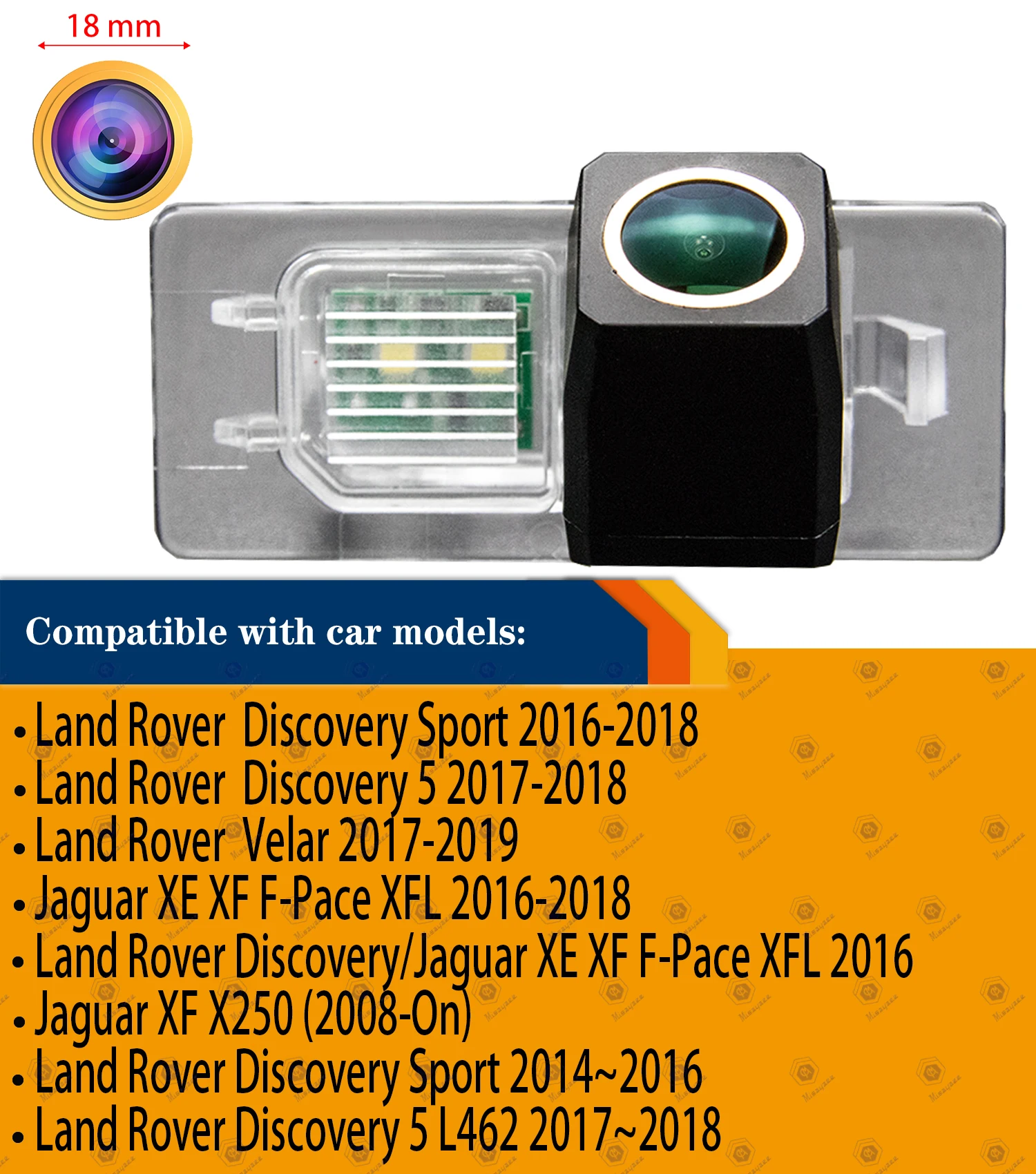 Задняя резервная Золотая камера для Land Rover Velar Discovery 5 L462 Jaguar XE XF F Pace XFL заднего вида