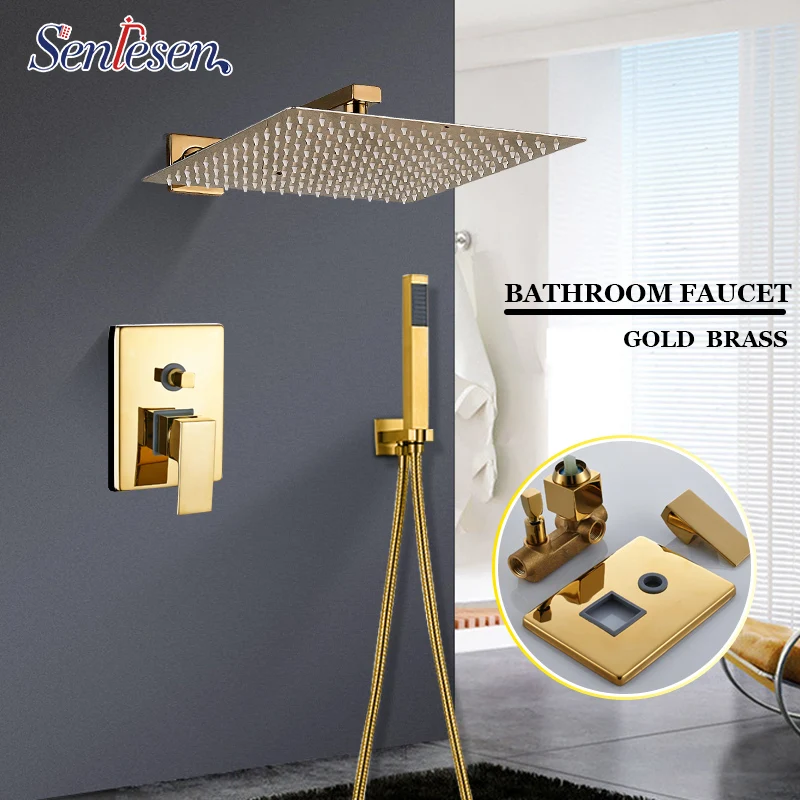 Senlsen 100 pcs 8inch shower faucet black /chrome/nickle/golden 2 ways 3 | Обустройство дома