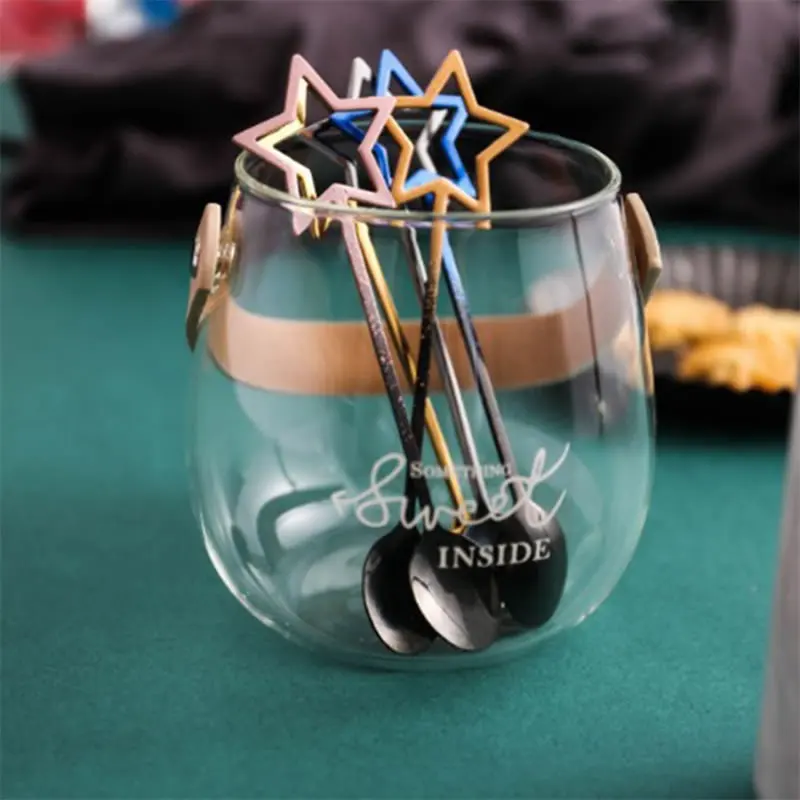 Ложка для кофе со звездами из нержавеющей стали | Дом и сад