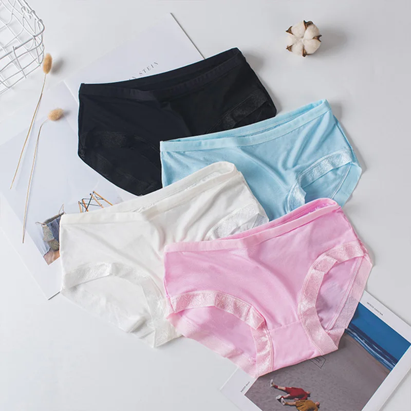 Новое модальное нижнее белье женские трусики из бамбукового волокна со средней