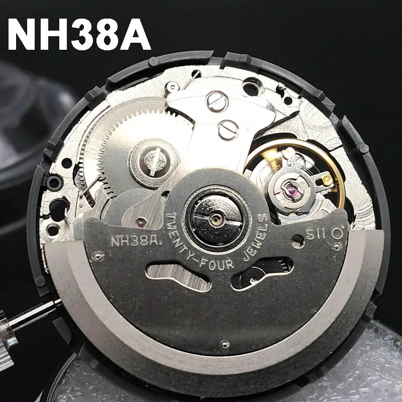 

Japan NH38A Mechanical Movement Top Quality Brand Automatic Self-winding Movt Replacement 24 Jewels Mechanism For seiko nh38