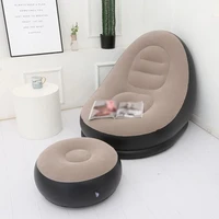modern inflatable folding lazy sofa bed muebles living room sofa furniture outdoor garden lounger beach deck chair pedal stool