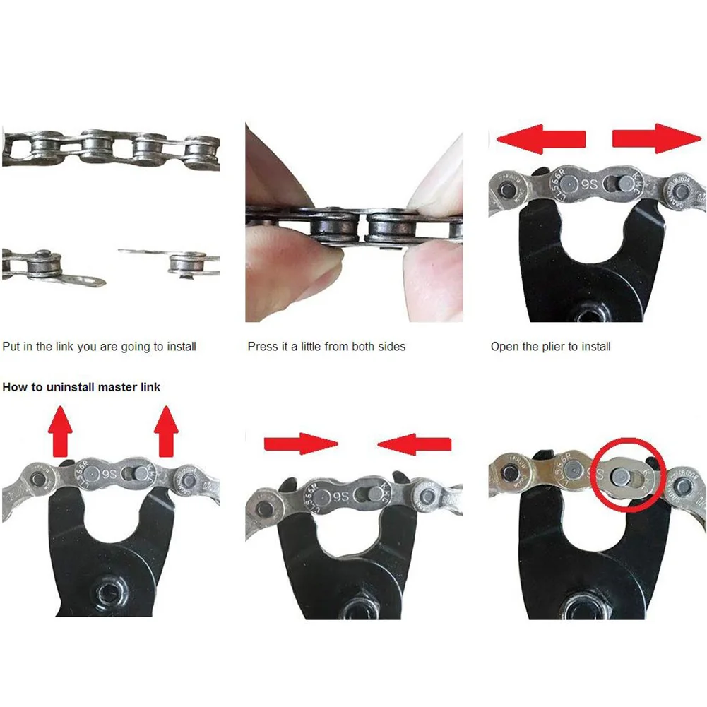 

Bike Chain Pliers Bicycle Quick Link Connector Open Close Pliers Repair Tools QW