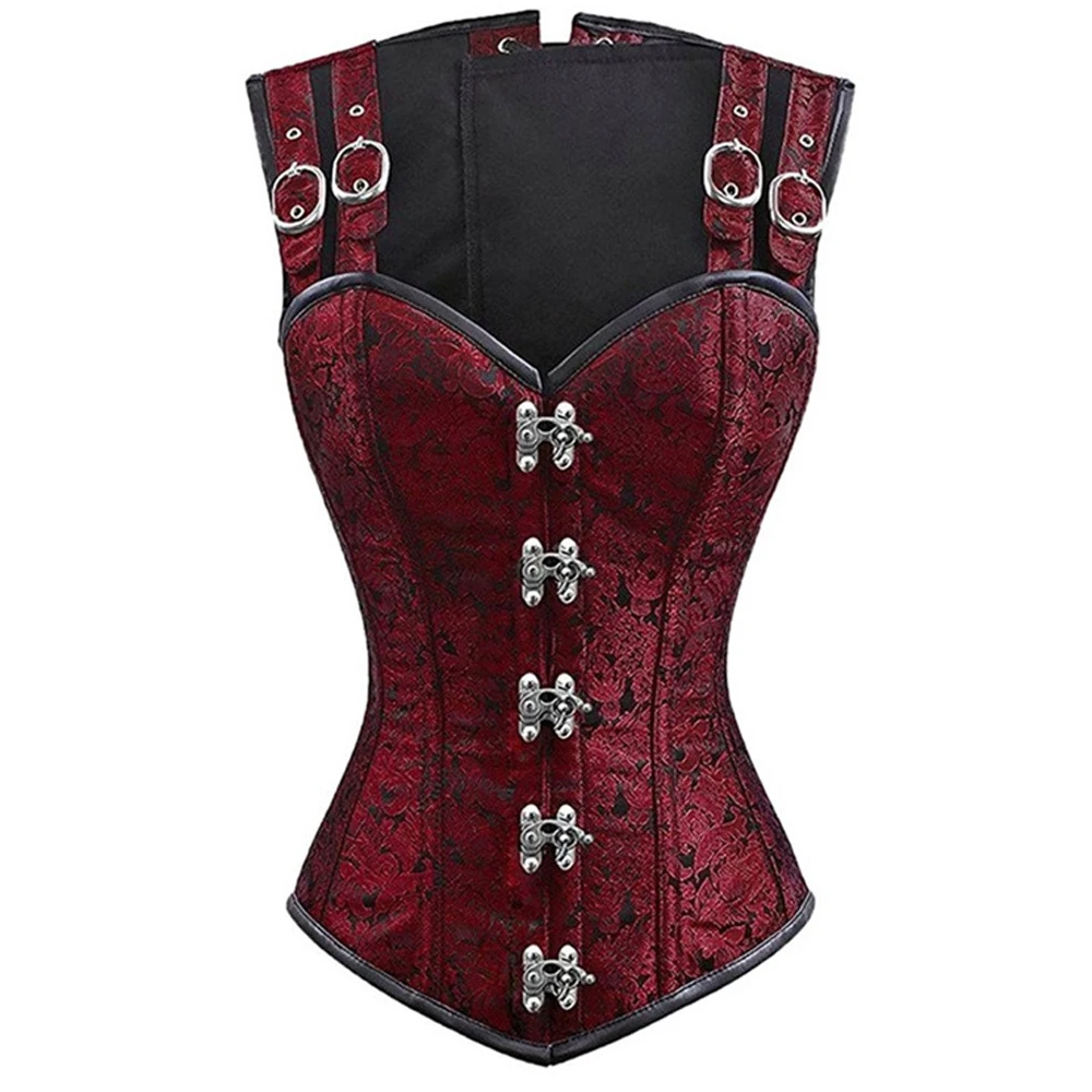 Корсет женский со стальными косточками Приталенный корсет в стиле стимпанк