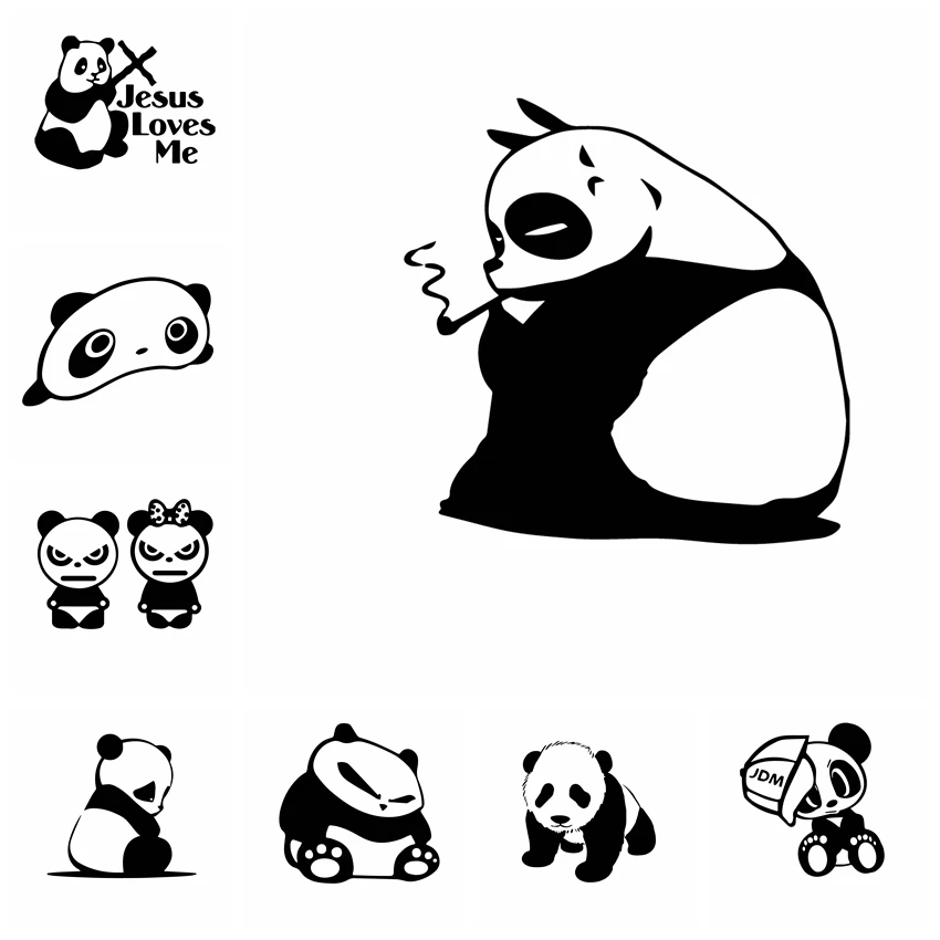

Hot Sale Panda Car Sticker Animals Car-styling For Auto Both Body Stickers Decal Wrap Vinyl Film Automobiles Cars Accessories
