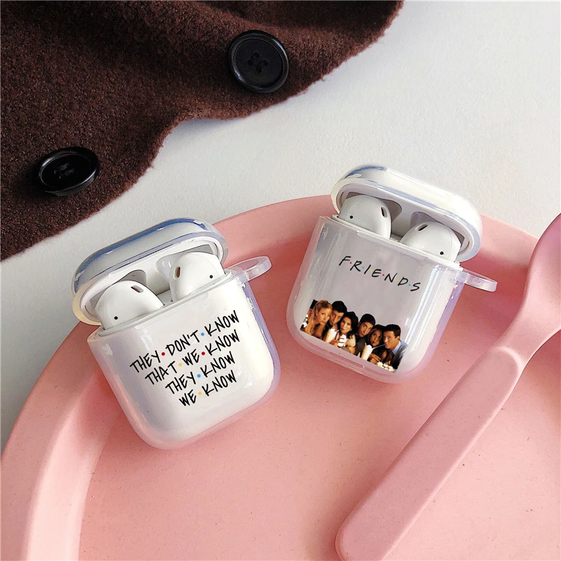 Чехол-накладка для Airpods 2 1 из ТПУ прозрачный наушников | Электроника