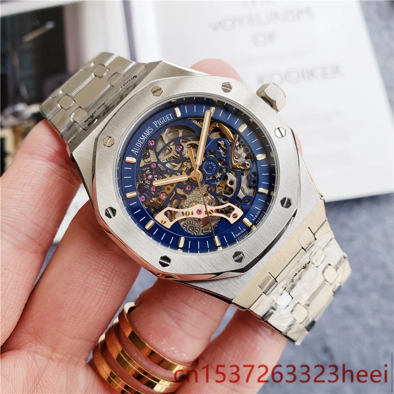 

Audemars Piguet watch men's skeleton automatic mechanical AAA watch gold skeleton retro men's women watch quartz watch