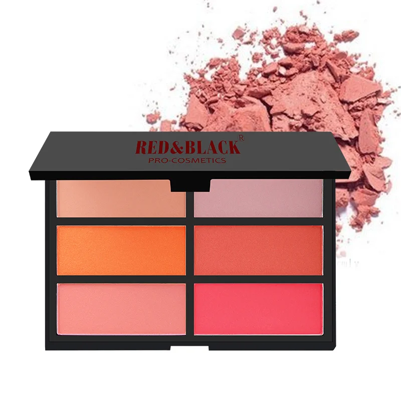 R & B макияж 2 шт. пудра румяна для щек 6 Цвет Румяна разных порошок прессованные