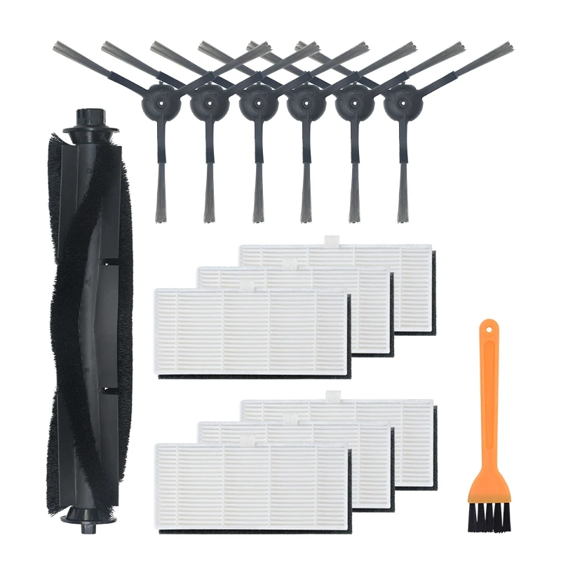 

AD-14Pcs сменяемые боковая щетка фильтр рулонная щетка набор аксессуаров Запчасти для S9 пылесос уборочная машина для замены для дома