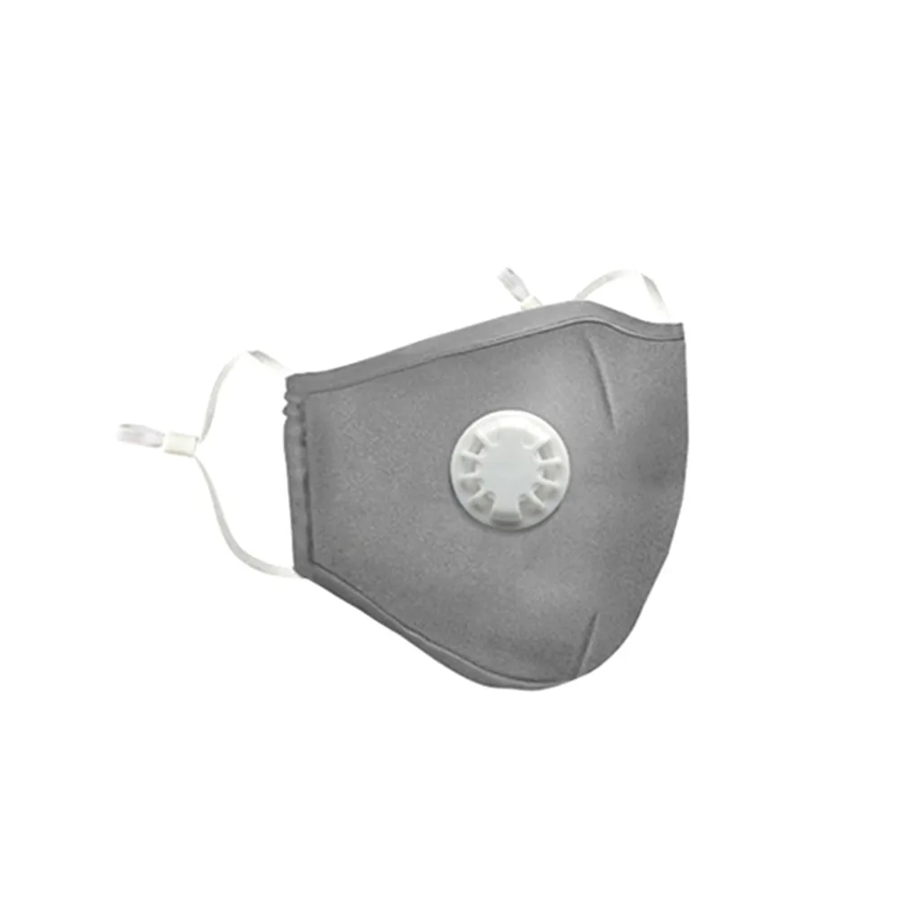 Хлопковая маска для лица с фильтром Pm2.5 очистки воздуха # H30 моющаяся Пылезащитная
