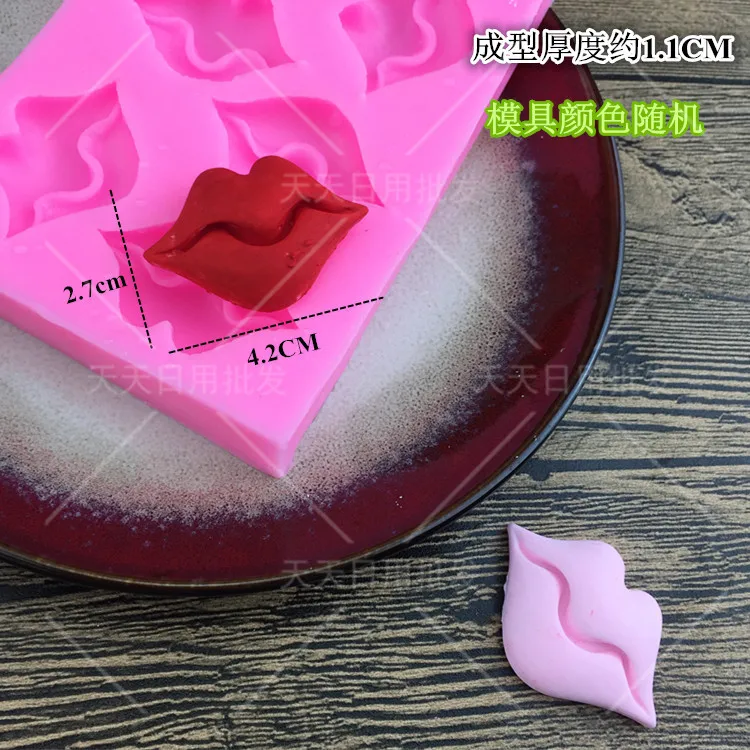 Силиконовая форма для губ и усов помадки инструменты украшения тортов предмет