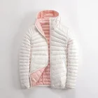 Куртка женская короткая, двусторонняя, легкая, Осень-зима 2020