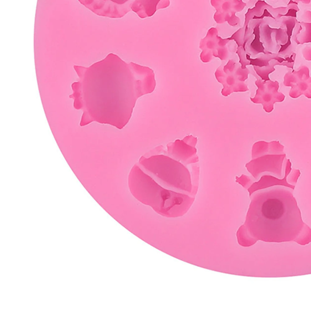 Силиконовая форма для помадки торта цветок маленькая девочка подвеска выпечки