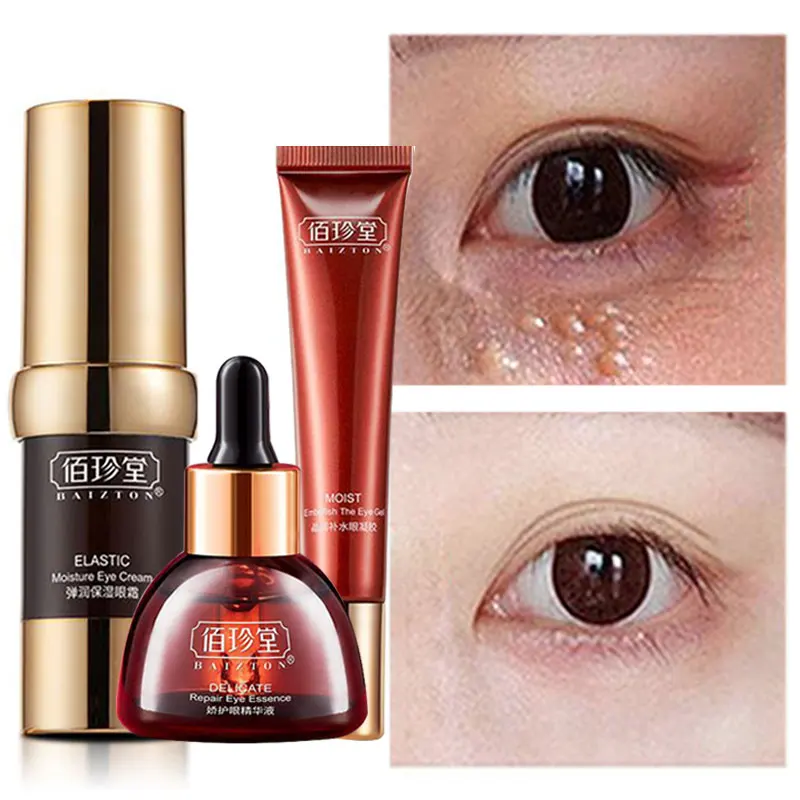 

Eyes Serum Remove Pouch Fade Fine Lines Dark Under-eye Circle Moisture Nourish Anti-Aging Dropsy Compact Promote Three Piece Set