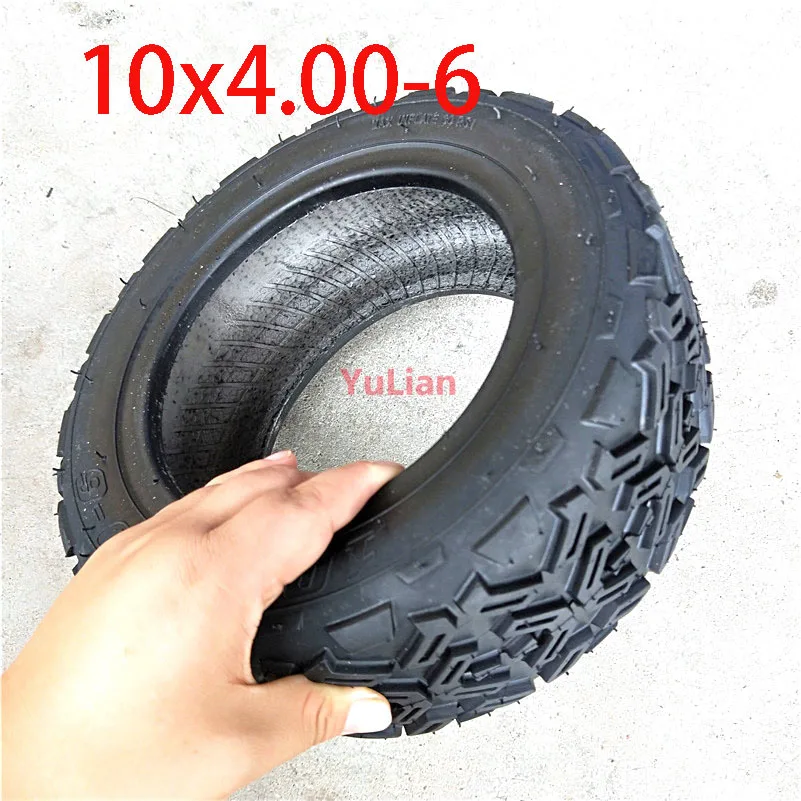ATV Electric Scooter 10 Inch Vacuum Tire 10x4.00-6 Tubless Common to 3.50-6 | Motorcycle Tires &amp Wheels