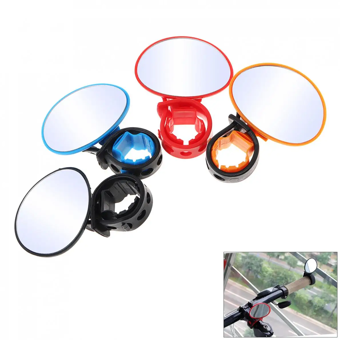 Зеркало заднего вида Универсальное регулируемое с поворотом на 360