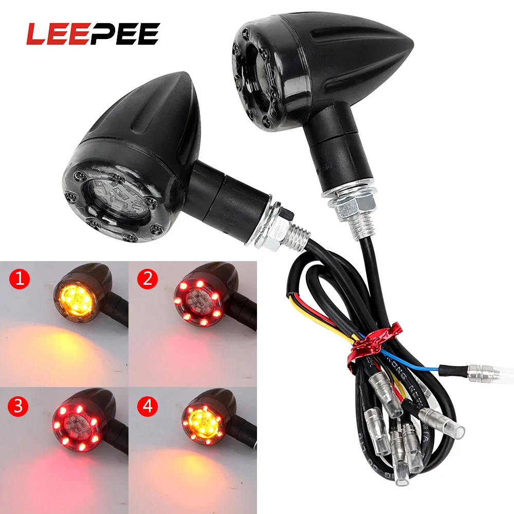 LEEPEE мигалка мотоцикла светильник ing Мини Пуля светодиодный индикатор лампы для