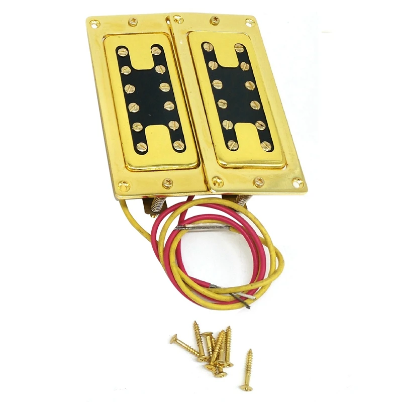 

Guitar Pickup Double Coil Humbucker 6 String LP Pickups Neck and Bridge Set Gold