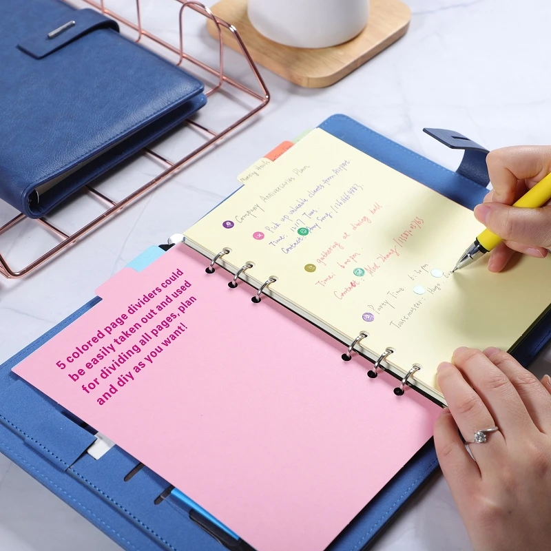 Ежедневный индексный разделитель 2020 год планировщик спиральный блокнот