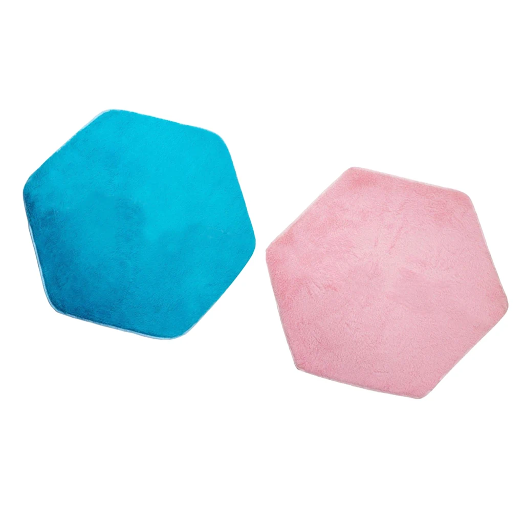 2 Pcs Children Indoor Playhouse Princess Castle Hexagonal Tent Pad Rug Baby Play Carpet Floor Activity Game Cushion | Игрушки и хобби