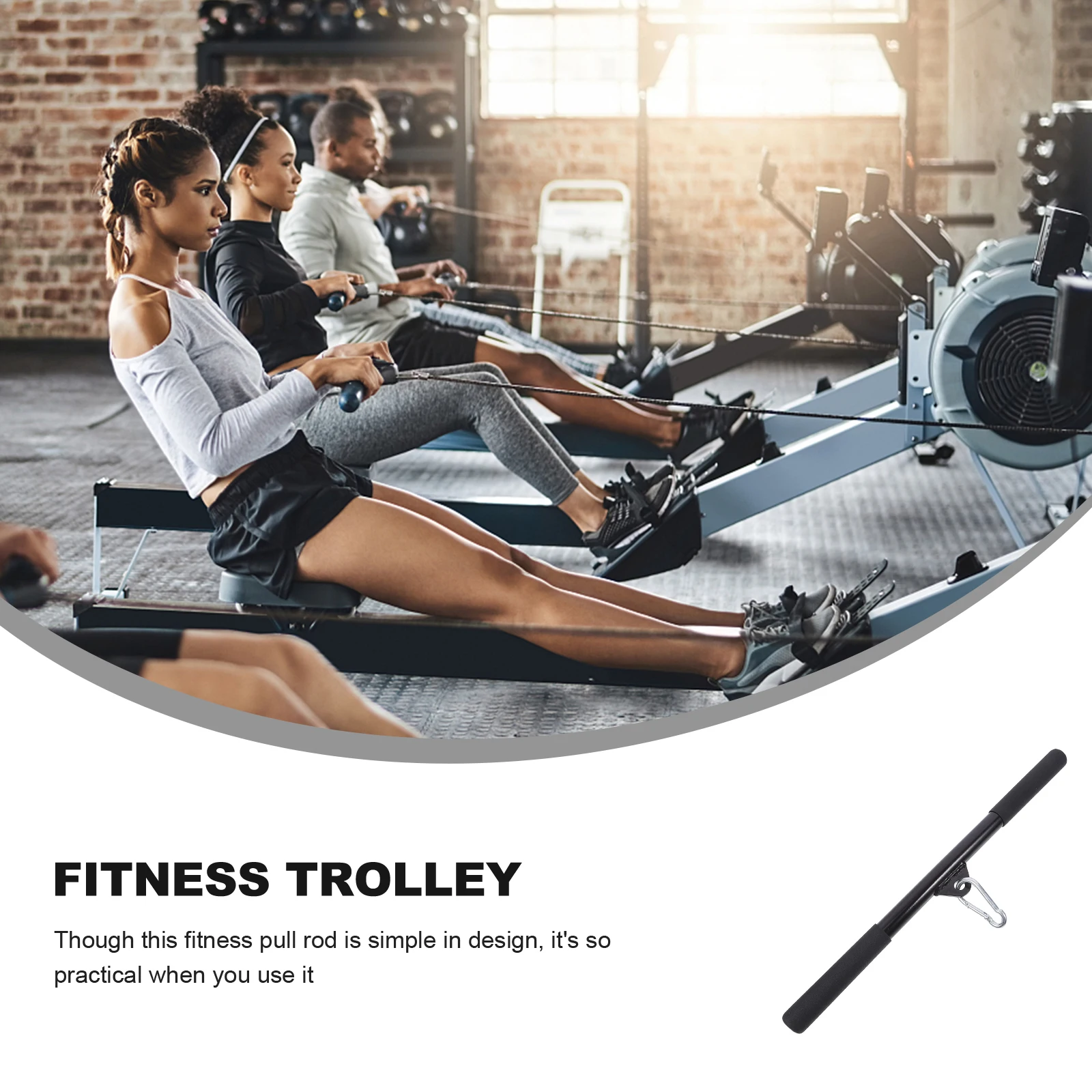 

1 Pc Lightweight Practical Portable Durable Fitness Tension Rod for Women Adults