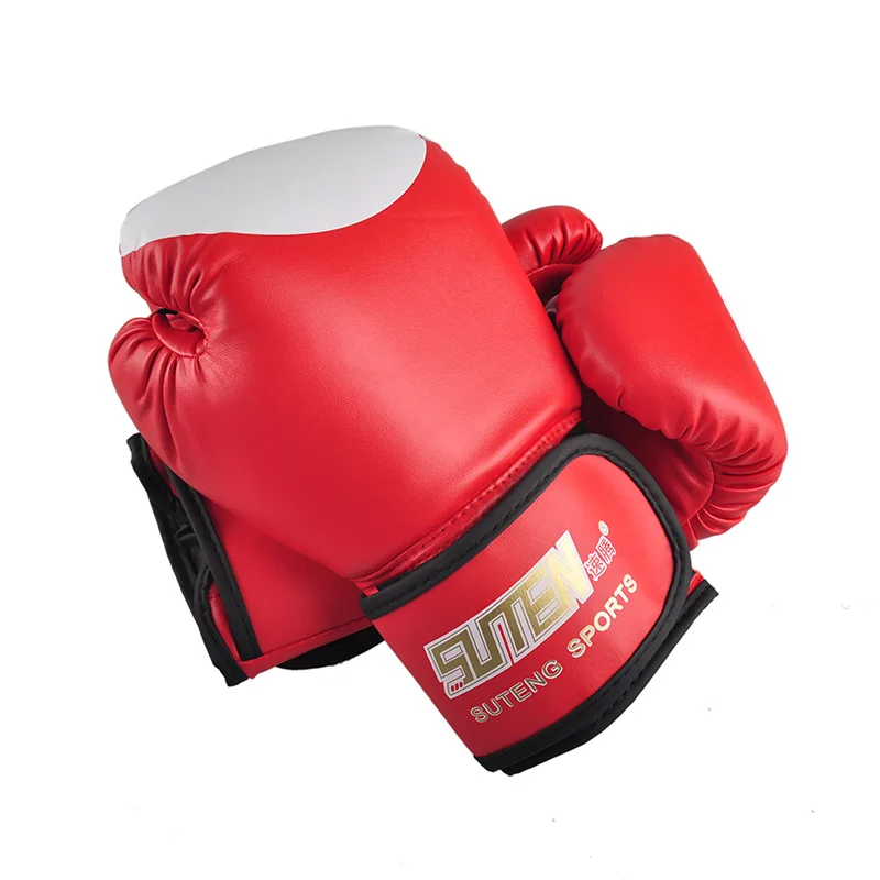 ПУ боксерские перчатки кикбоксинг MMA тренировочный боевой Песочник SUTENG Sanda