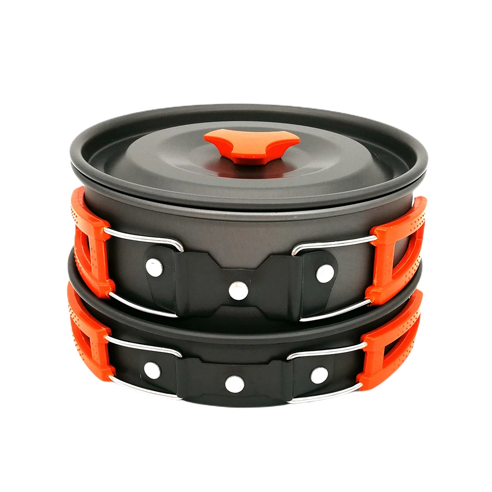 

Outdoor Aluminum Cooking Set Camping Cookware Kit Water Kettle Pan Pot Travelling Hiking Picnic BBQ Tableware Equipment