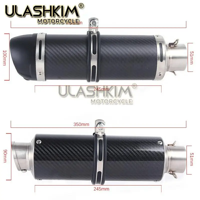 Полный глушитель выхлопной трубы мотоцикла Escape System Slip On для suzuki GSR400 GSR600 BK400 BK600 GSR BK