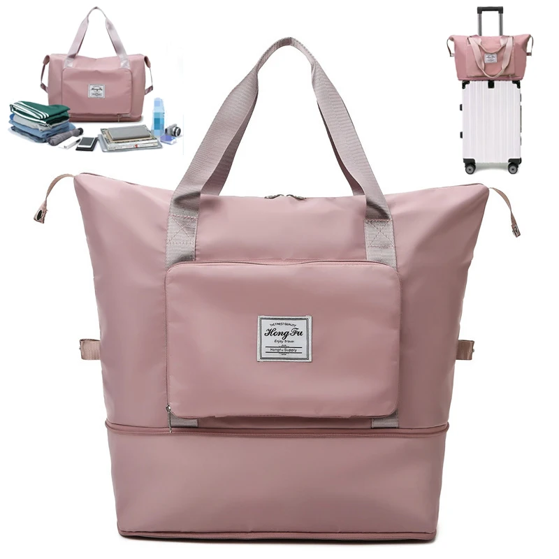 New Large Capacity Folding Travel Bags Waterproof Tote Handbag Travel Duffle Bags Women Multifunctional Travel Bags Dropshipping