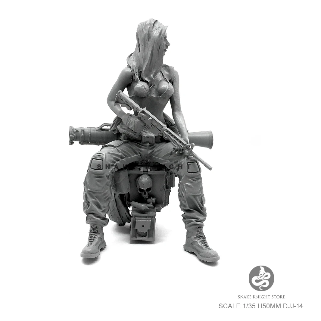 

1/35 статуэтка в виде женский Солдат модель комплект DJJ-14