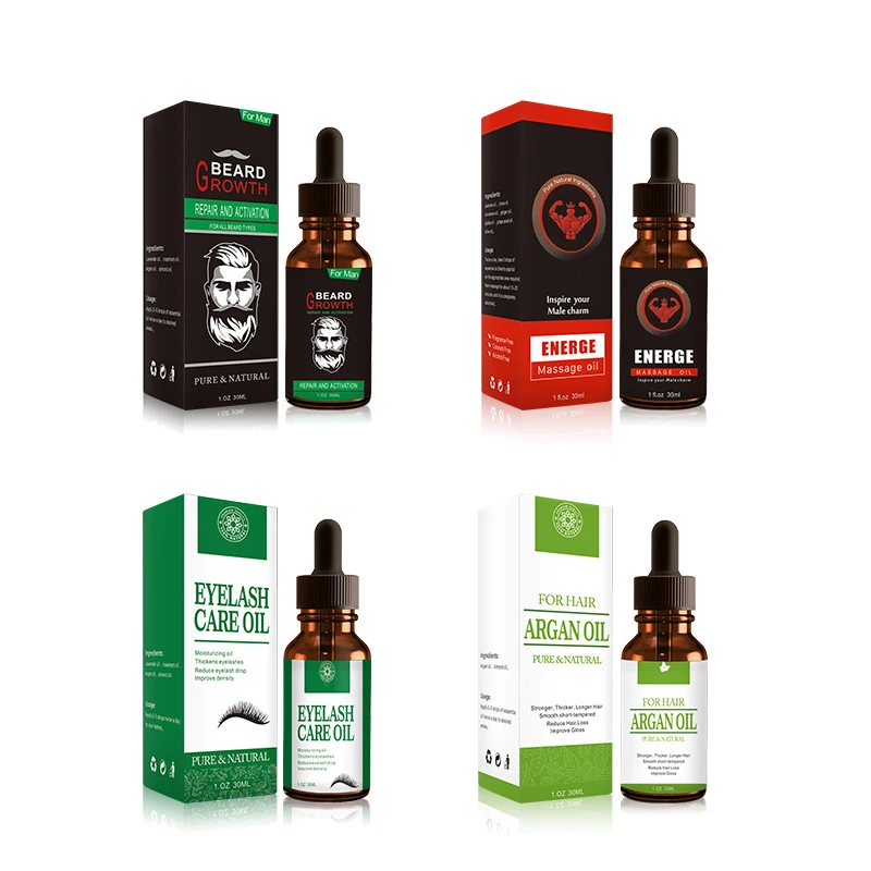 УОНОФО 30 мл 100% органическое масло для бороды Рост волос и ресниц Длиннее тело мышцы Продукты Спрей Рост Эссенциал он.