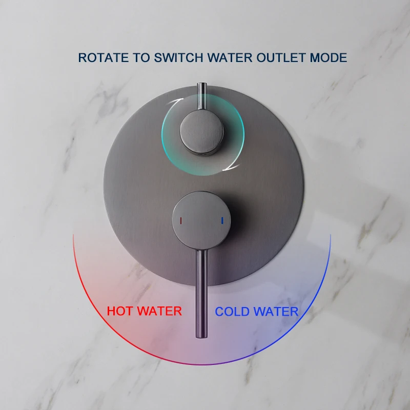 Набор смесителей для душа с 2 функциями латунный настенный кран держателем