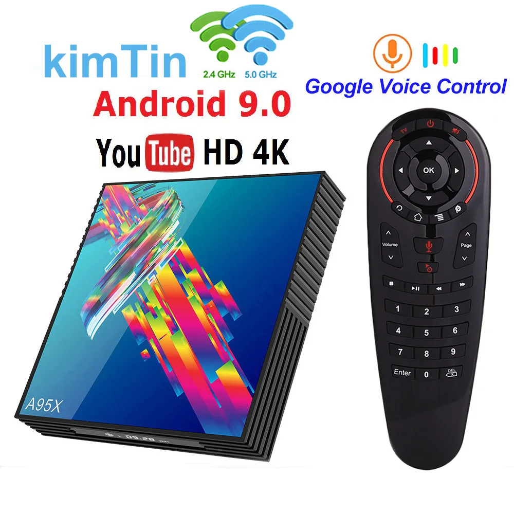 ТВ приставка Android 9 A95X R3 RK3318 Smart TV Box 4 Гб 64 USB3.0 2 4G 5G двухъядерный процессор Wi Fi Google Play
