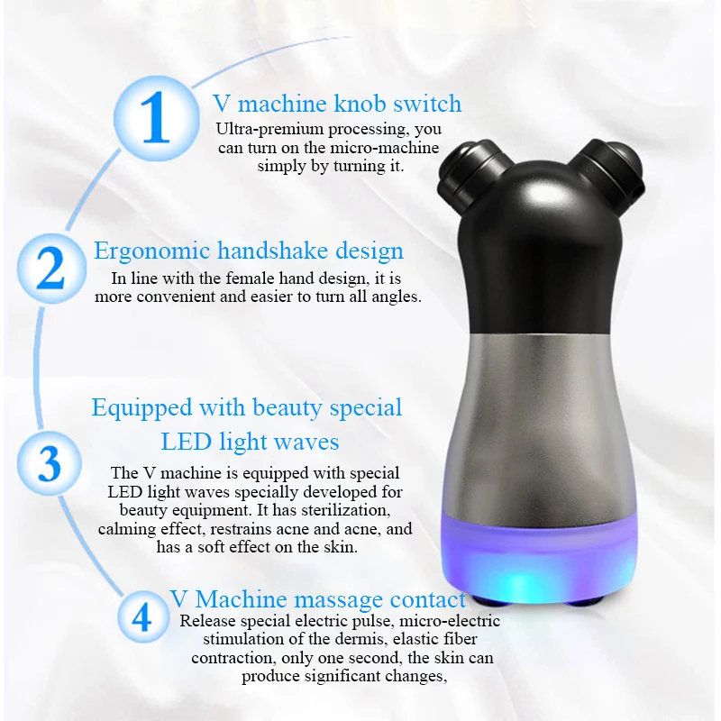 Игла с модным крючком мезотерапия электропорация лица RF Радио Частота