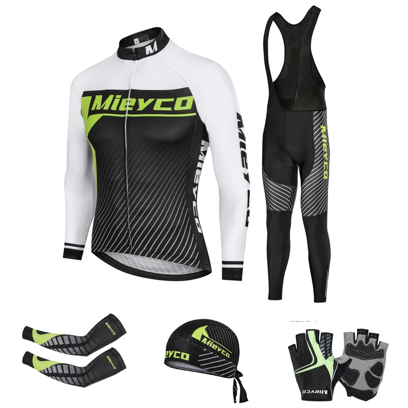 

2020 Cycling Long Sleeve Bicicleta Jersey Set Pro Team MTB Autumn Spring Clothing Men Road Bike Uniform Ropa Ciclismo Hombre
