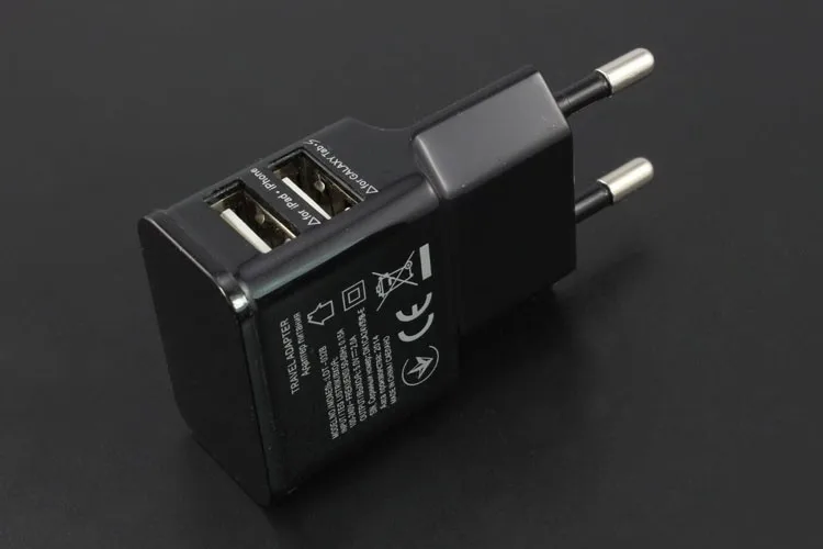 Зарядное устройство с 2 USB-портами и кабелем для передачи данных | Мобильные