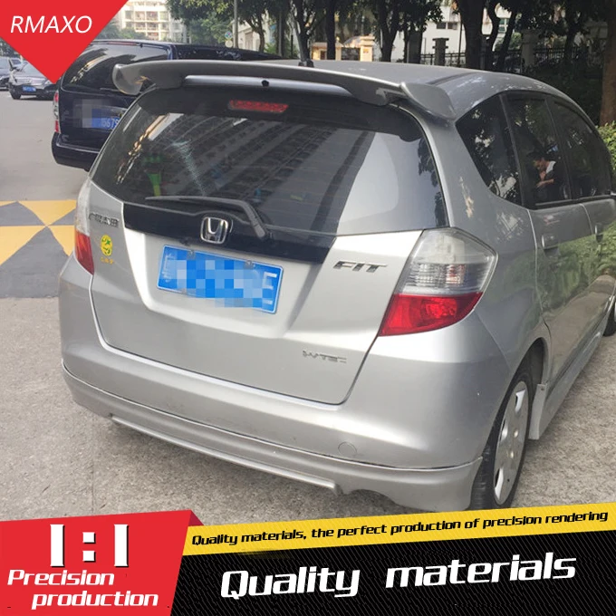 Спойлер заднего крыла для Honda fit/jazz 2008 2013 из АБС пластика|spoiler for honda|rear spoilercar rear wing |